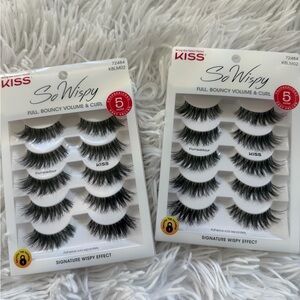 10 KISS So Wispy Eyelashes Set pompadour bundle